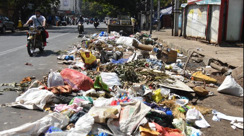 Garbage in drains, dirt on roads