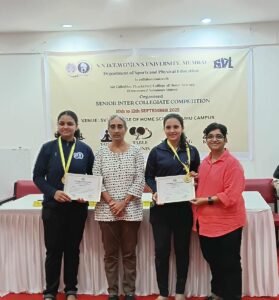 एस एन डी टी विद्यापीठ द्वारा खेल प्रतियोगिता का आयोजन