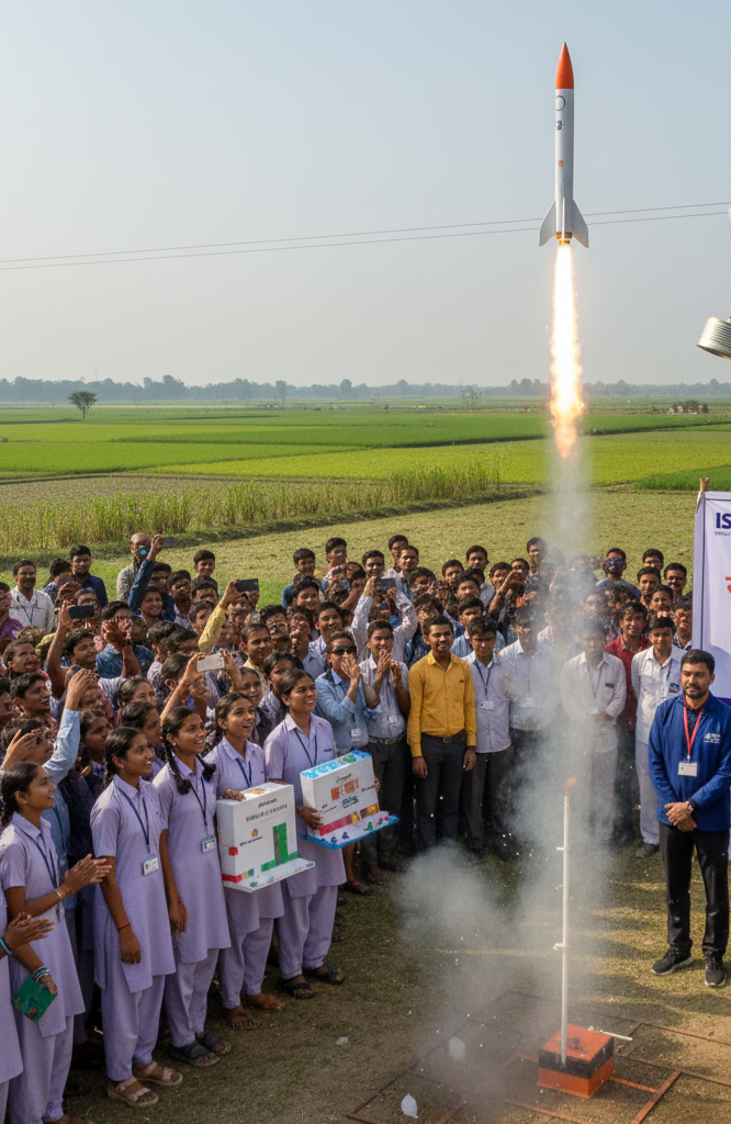 विज्ञान की उड़ान देख रोमांचित हुए ग्रामीण, छात्र-छात्राओं में Excitement का माहौल