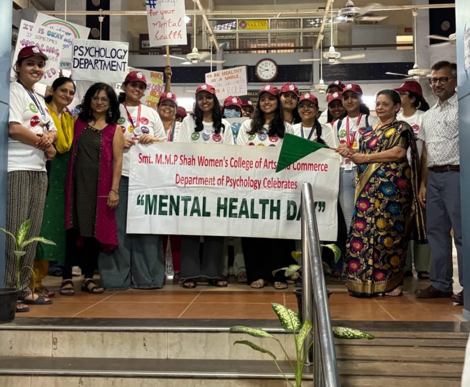 एम एम पी शाह कॉलेज में मेंटल हेल्थ वीक का आयोजन
