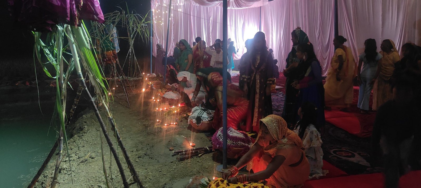 बलछत के नैपालगंज में भव्य छठ पूजा