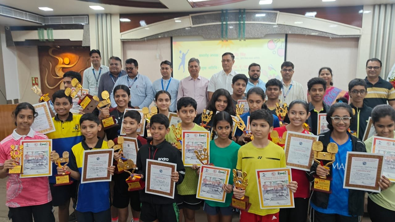नंदकिशोर सिंह 'जयराम जी' मेमोरियल इंटर स्कूल बैडमिंटन एवं टेबल टेनिस की प्रतियोगिता संपन्न