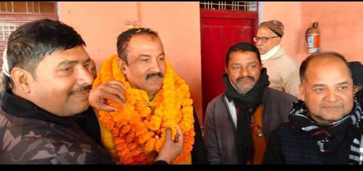 ग्रापए तमकुहीराज के पुनः तहसील अध्यक्ष चुने गये राजकुमार चौबे