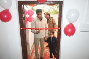 पुलिस अधीक्षक द्वारा कैम्प कार्यालय परिसर में नवनिर्मित गार्द रूम का किया गया उद्घाटन