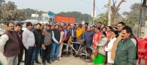 ब्लाक मसौली के प्रथम शिक्षामित्र मंशाराम की भावपूर्ण विदाई