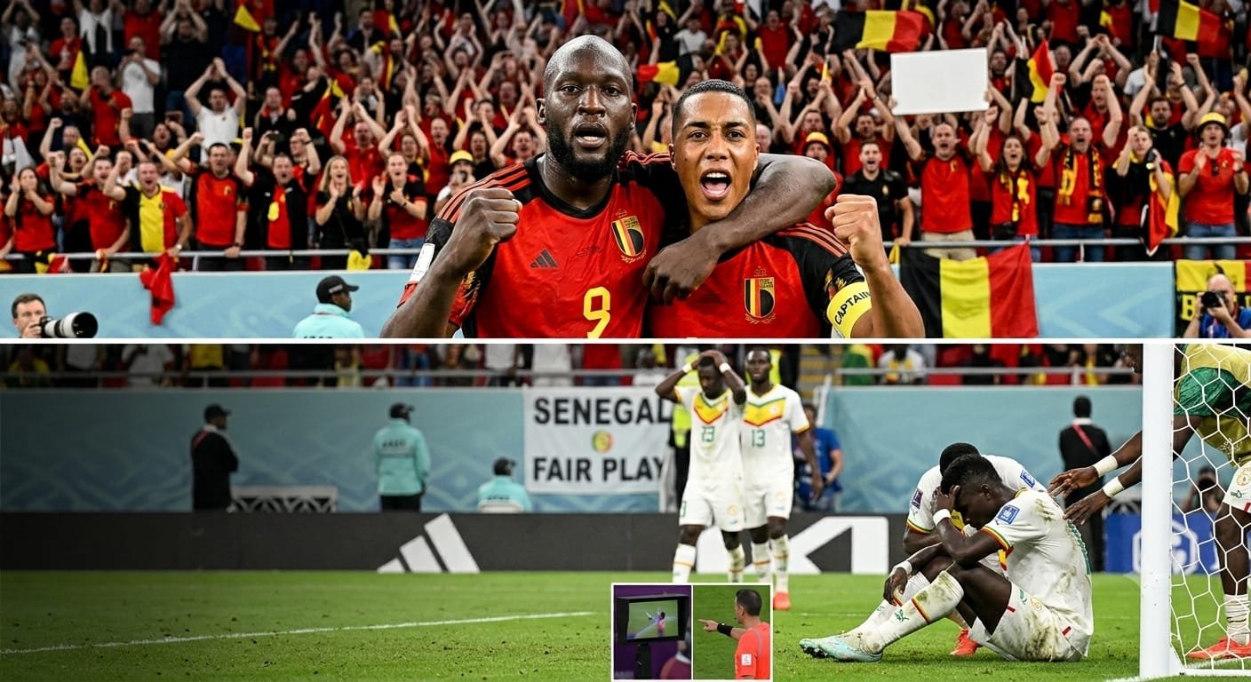 Belgium की ऐतिहासिक वापसी, Senegal हार से टूटा दिल
