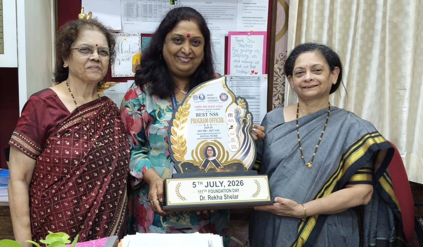 S.N.D.T. Women’s University ने डॉ. रेखा शेलार को सम्मानित किया