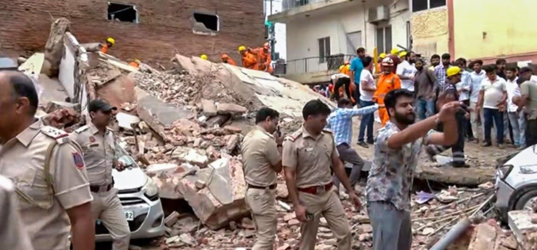 Satya Niketan Building Collapse